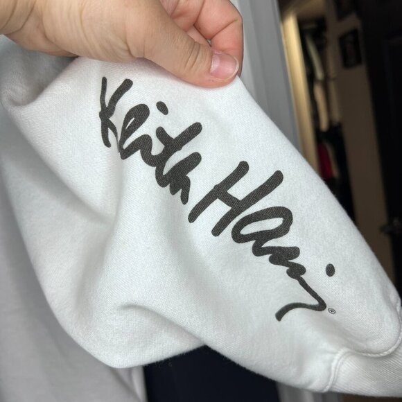 Keith Harring Sweatshirt White Size Large - Picture 4 of 11